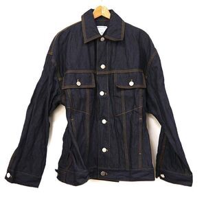 Bottega Veneta Denim Jacket 705597 Size 46 Wrinkled